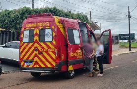 Homem cai de telhado ao realizar manutenção e é socorrido pelo Siate