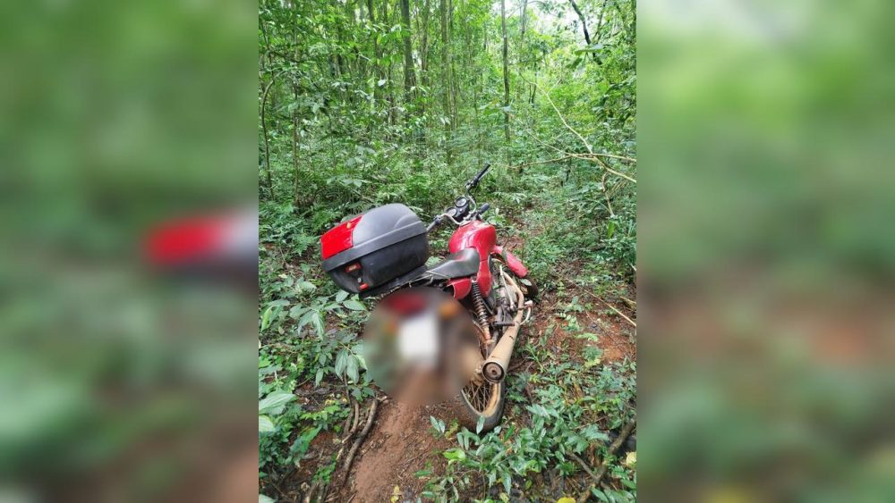 Imagem referente a Motocicleta furtada é encontrada escondida em área de mata no Bairro Universitário