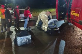 Motociclista fica ferido após colisão com Agile na Rua Adolfo Garcia, no Brasmadeira
