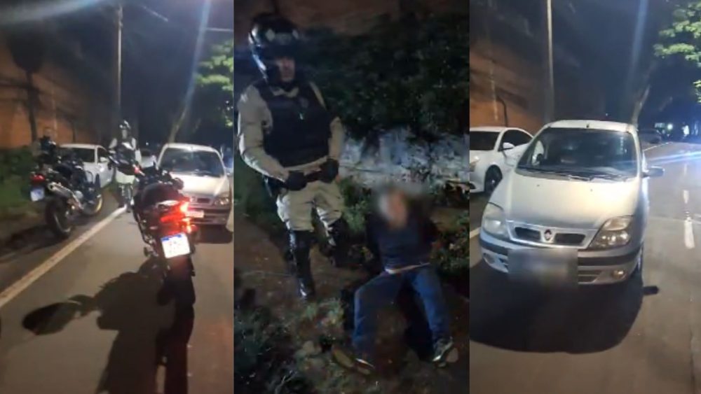 Imagem referente a Homem é preso por suspeita de agredir mulher e desacatar policiais