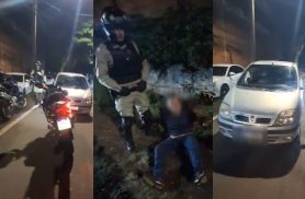 Homem é preso por suspeita de agredir mulher e desacatar policiais