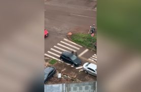 Helicóptero da PM localiza veículo roubado em Piraquara que circulava em Cascavel