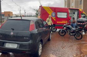 Punto e Honda CG se envolvem em colisão no Bairro Interlagos Punto e Honda CG se envolvem em colisão no Bairro Interlagos