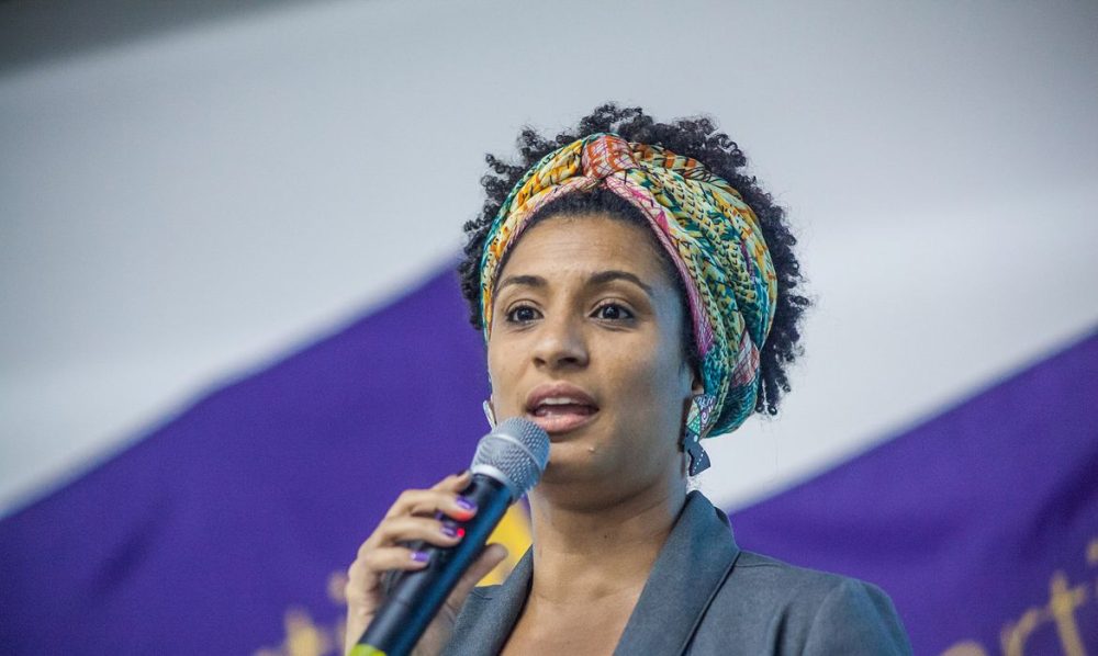 Imagem referente a Bolsonaristas ofendem memória de Marielle Franco em ato no Rio
