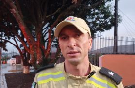 'Bastante dor e dificuldade para respirar', diz bombeiro sobre homem perfurado nas costas em Cascavel