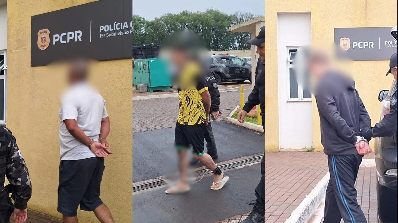 Três são presos em megaoperação contra facção criminosa em Cascavel