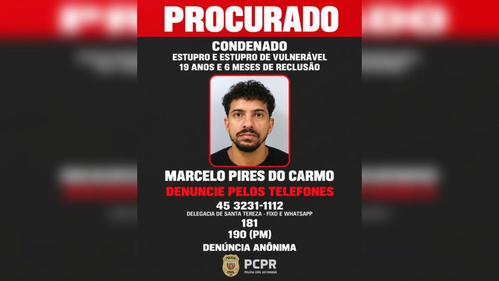 Imagem referente a Condenado por estupro contra a enteada é procurado pela Polícia Civil