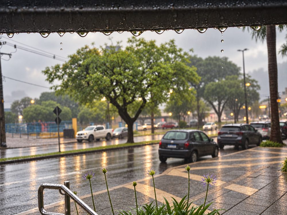 Imagem referente a Até quando chove? Quando o sol vai aparecer? Previsão do tempo do Simepar confirma
