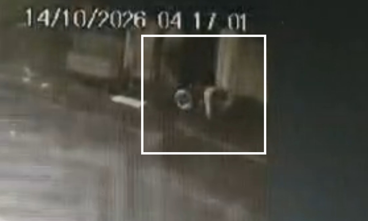 Flagrante: câmera de vídeo mostra furto de moto de trabalhador na Rua Pernambuco