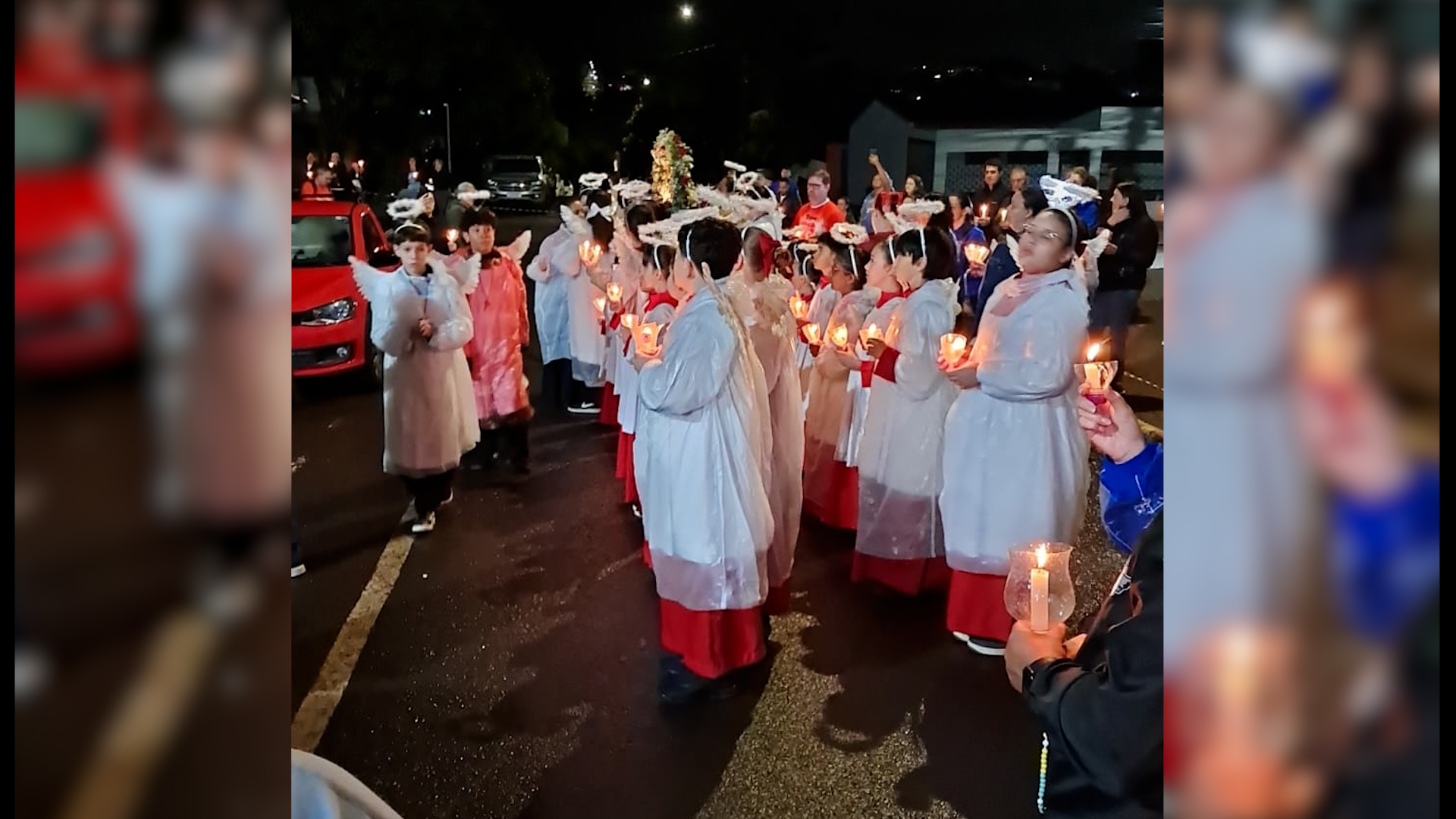 Terço Luminoso reúne fiéis em abraço à UOPECCAN em Cascavel