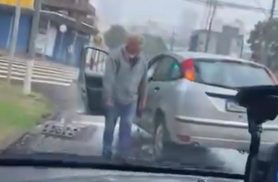 Novo vídeo mostra carro atingido por caminhão em fuga durante perseguição policial em Cascavel