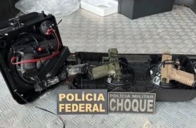 PF acha pistolas escondidas em caixa de som que seriam entregues à facção PF acha pistolas escondidas em caixa de som que seriam entregues à facção
