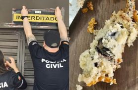 Dona de fábrica de alimentos é presa em flagrante após cliente encontrar rato morto dentro de bolo Dona de fábrica de alimentos é presa em flagrante após cliente encontrar rato morto dentro de bolo