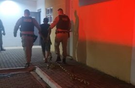 Homem de 35 anos é detido após agredir o pai e a mãe no bairro Santa Felicidade, em Cascavel