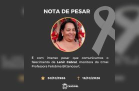 Secretaria de Educação lamenta morte de Lenir Cabral, servidora do CMEI Felisbina Bittencourt