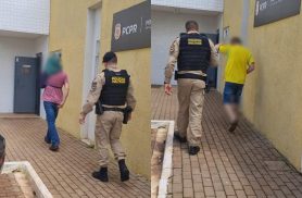 Suspeitos de estelionato são encaminhados à Delegacia após compras em nome de construtora em Cascavel