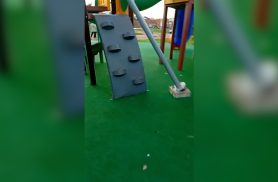 Video mostra vandalismo em Cascavel: Ecopark é alvo de furto de fios e destruição de postes