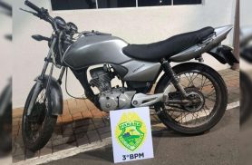 Jovem sem CNH tem motocicleta apreendida no bairro Planalto, em Pato Branco