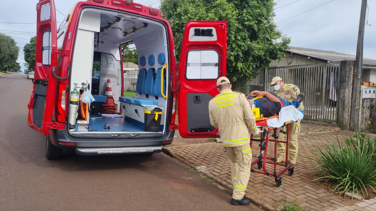 Homem fica ferido após cair de laje no bairro Santa Cruz, em Cascavel