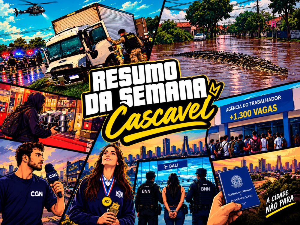 Perseguições, jacarés e histórias que marcaram a semana em Cascavel Imagem referente a Perseguições, jacarés e histórias que marcaram a semana em Cascavel