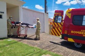 Queda em residência deixa idoso ferido no Bairro Coqueiral, em Cascavel