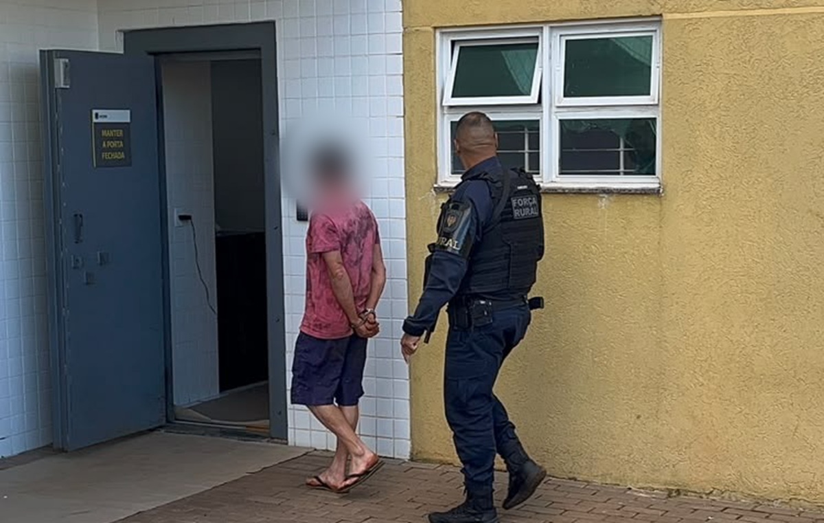 Homem de 45 anos é preso por violência doméstica na área rural de Cascavel