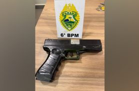 Homem é detido com arma de brinquedo após assustar moradores em Cascavel