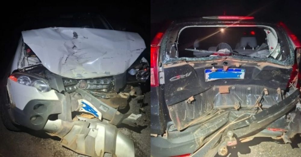 Imagem referente a Colisão entre dois veículos na rodovia PRC-467 termina com fuga de motorista, segundo a PRE