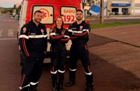 Bebê nasce dentro de ambulância do Samu durante atendimento a gestante; ambos são levados ao Hospital São Lucas