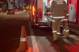 Idoso sofre fratura na perna após queda na Rua Minas Gerais