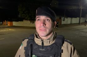 PM fala sobre grave acidente envolvendo moto furtada no Centro de Cascavel