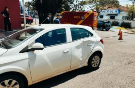 Acidente no Pacaembu deixa motociclista ferido