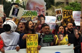 Ato em São Paulo cobra neutralidade da Meta nas eleições