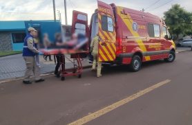 Queda mobiliza Siate para socorrer idosa de 100 anos no Bairro Coqueiral, em Cascavel