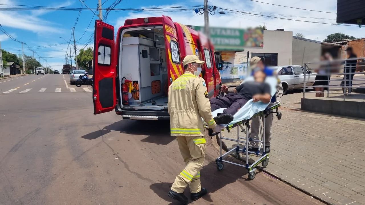 Motociclista fica ferido após colisão com C4 no Bairro Interlagos