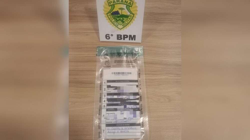 Imagem referente a Motociclista é abordado após empinar moto e é flagrado com cigarro de maconha em Cascavel