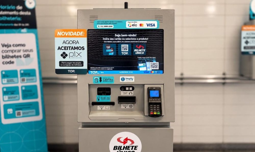 Imagem referente a Metrô de São Paulo amplia uso do Pix no autoatendimento