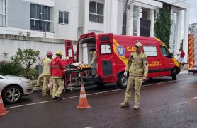 Resgate de idosa mobiliza várias equipes dos Bombeiros no Cancelli