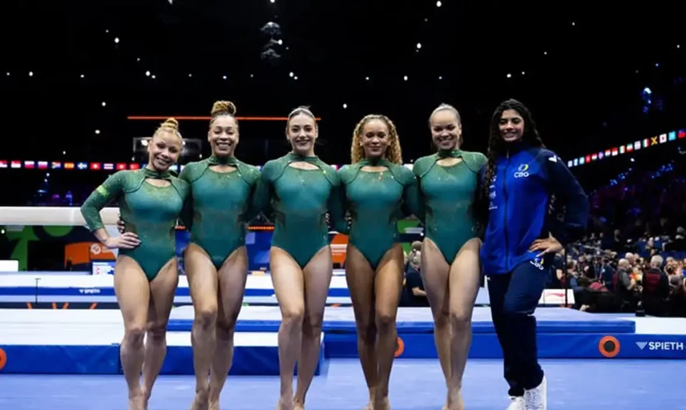 Imagem referente a Brasil fica em 5º lugar na final por equipes do Mundial de Ginástica