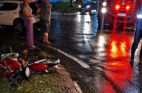 Acidente deixa homem com fratura exposta na Rua Jacarezinho