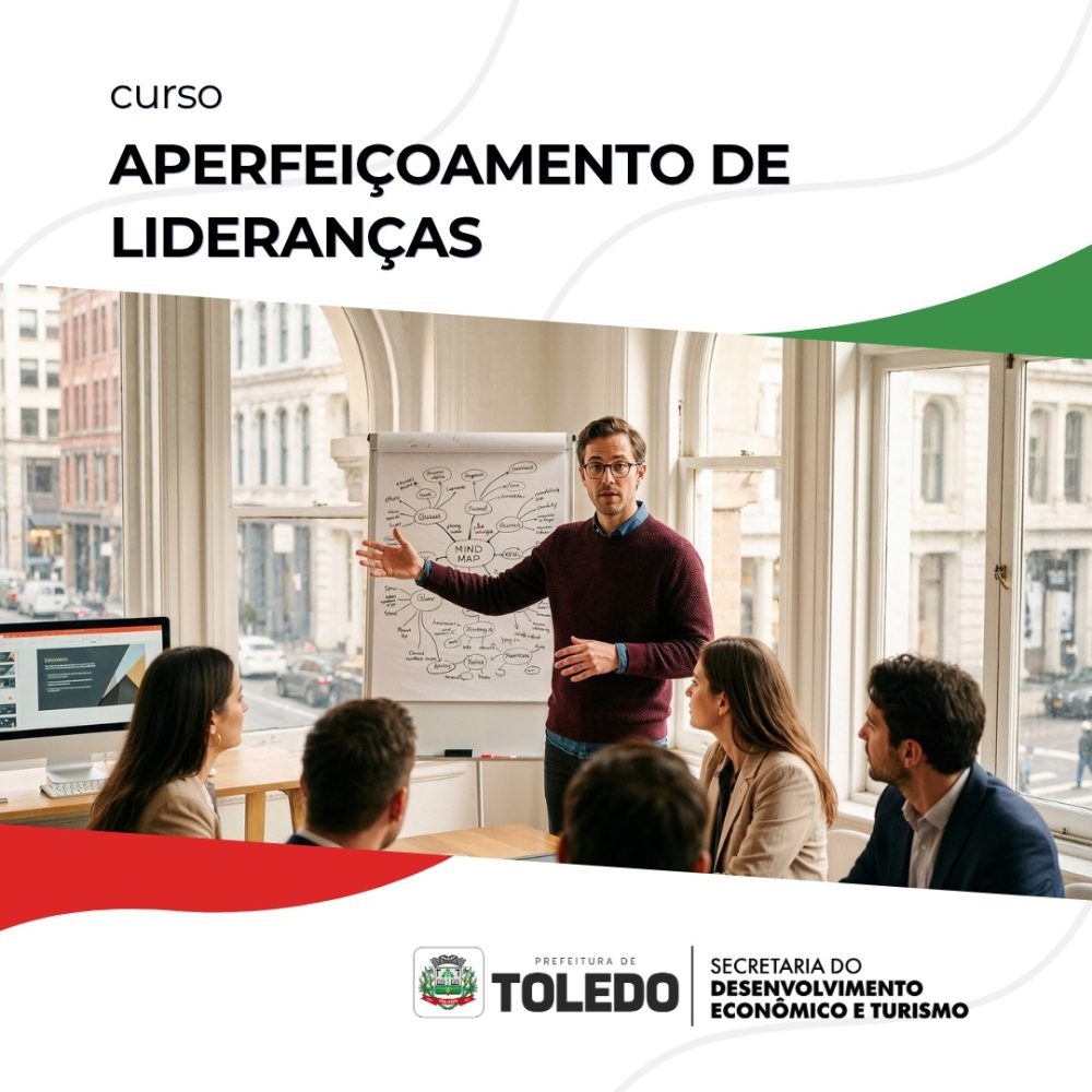 Imagem referente a Curso gratuito de liderança oferece 20 vagas em Toledo; veja como participar