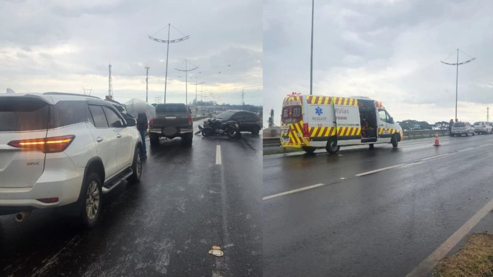 Dois acidentes em sequência deixam feridos e causam lentidão na BR-369 em Apucarana Imagem referente a Dois acidentes em sequência deixam feridos e causam lentidão na BR-369 em Apucarana