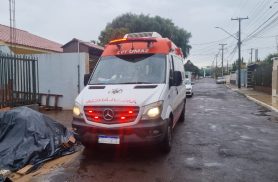 Samu atende idosa com dor no tórax no Parque Verde, em Cascavel Samu atende idosa com dor no tórax no Parque Verde, em Cascavel