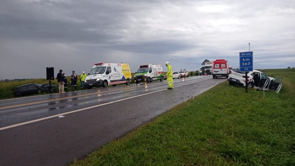 Imagem referente a Grave acidente na BR-369 deixa uma pessoa morta e interdita totalmente a pista