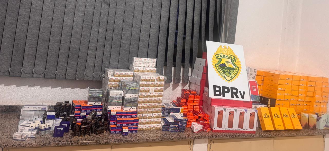 BPRv apreende 243 celulares e mais de 3,7 mil ampolas de canetas emagrecedoras em Formosa do Oeste