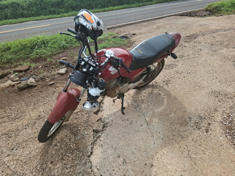 Imagem referente a Moto com placa de Cascavel se envolve em acidente na PR-317, em Toledo