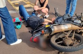 Motociclista fica ferido em acidente com Jeep Renegade no Alto Alegre, em Cascavel