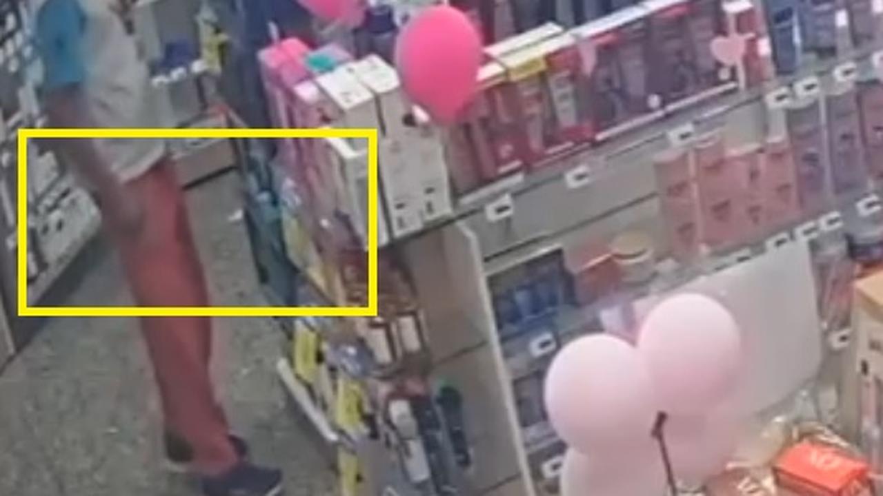 Ladrão cheiroso: Câmera flagra furto de perfume em farmácia no São Cristóvão