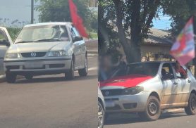 Polícia Militar apura denúncia de bandeiraço com carros perto de local de votação em Catanduvas