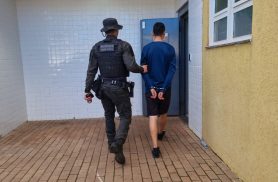 Guarda Municipal prende homem no Bairro Cancelli após agressões contra mulher e filhos